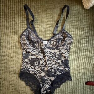 Elegant Black Lace Bodysuit